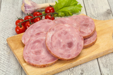 Natural ham made from pork