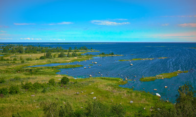 Summer landscape in FInland, Mustasaari. unreal nature