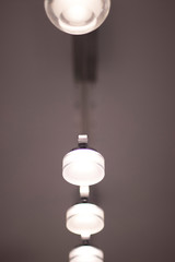 LED lights display in store