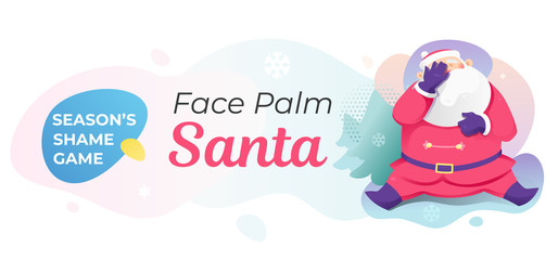 FacePalm Santa Banner Template