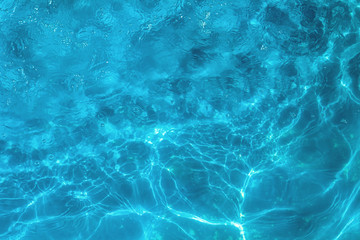 Obraz na płótnie Canvas Top view water caustics background.