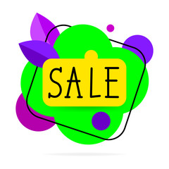 Sale Banner Template Design, Colorful Background. Big Sale Special Offer. Banner. Vector