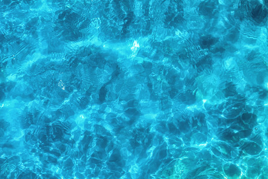 Top view water caustics background.