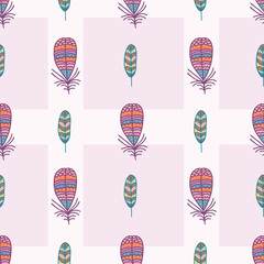 BIRDS AND FEATHERS SEAMLESS PATTERN FOR FABRIC, TEXTILE,WALLPAPER, STATIONARY ETC.