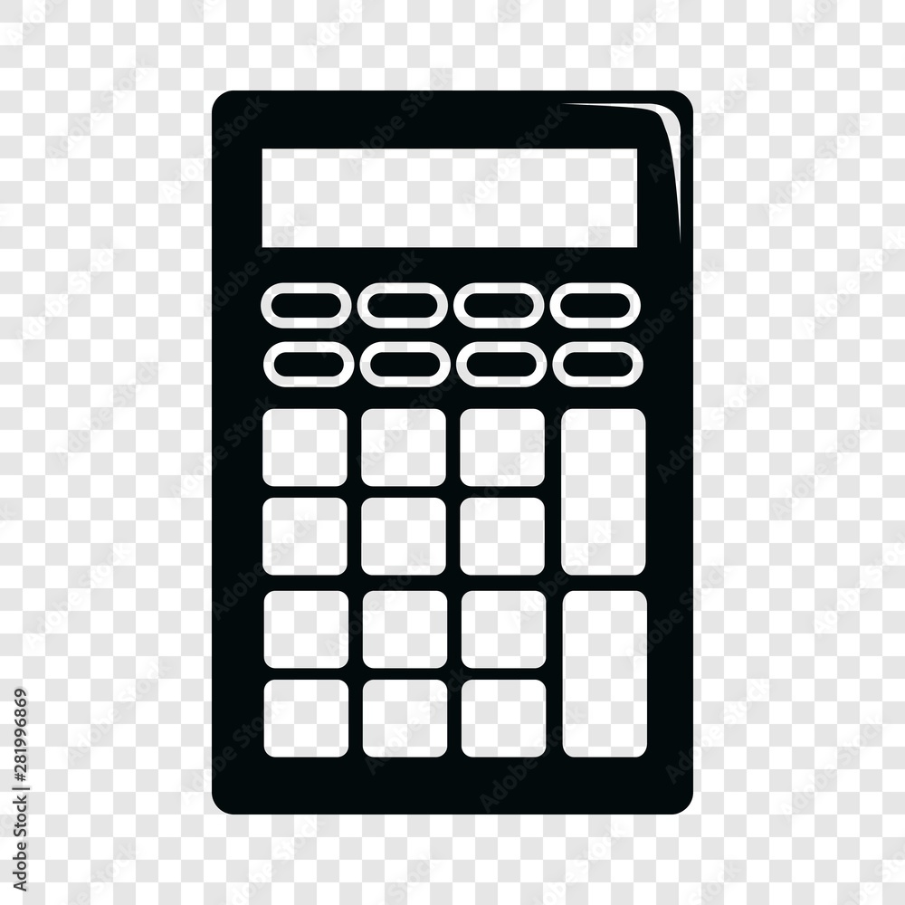 Aufkleber calculator icon. simple illustration of calculator vector icon for web