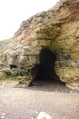 A cave at Blackhall Rocks