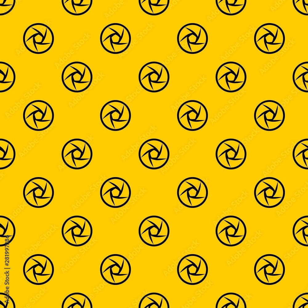 Poster video objective pattern seamless vector repeat geometric yellow for any design