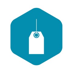 Black tag icon. Simple illustration of black tag vector icon for web