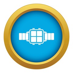 Modern smart watch icon blue vector isolated on white background for any design