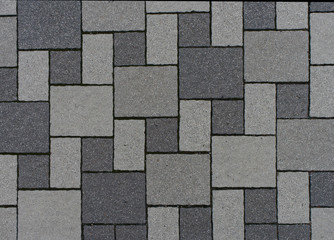 Pavement texture with light and dark grey briks