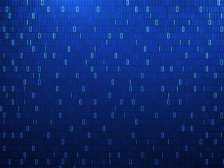 Abstract technology background with binary code, matrix backdrop