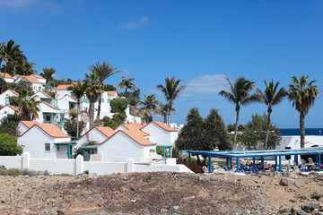 Hotel Club am Strand Jandia Häuser Bungalows Playa Esquinzo Morro Jable Beach Palmen
