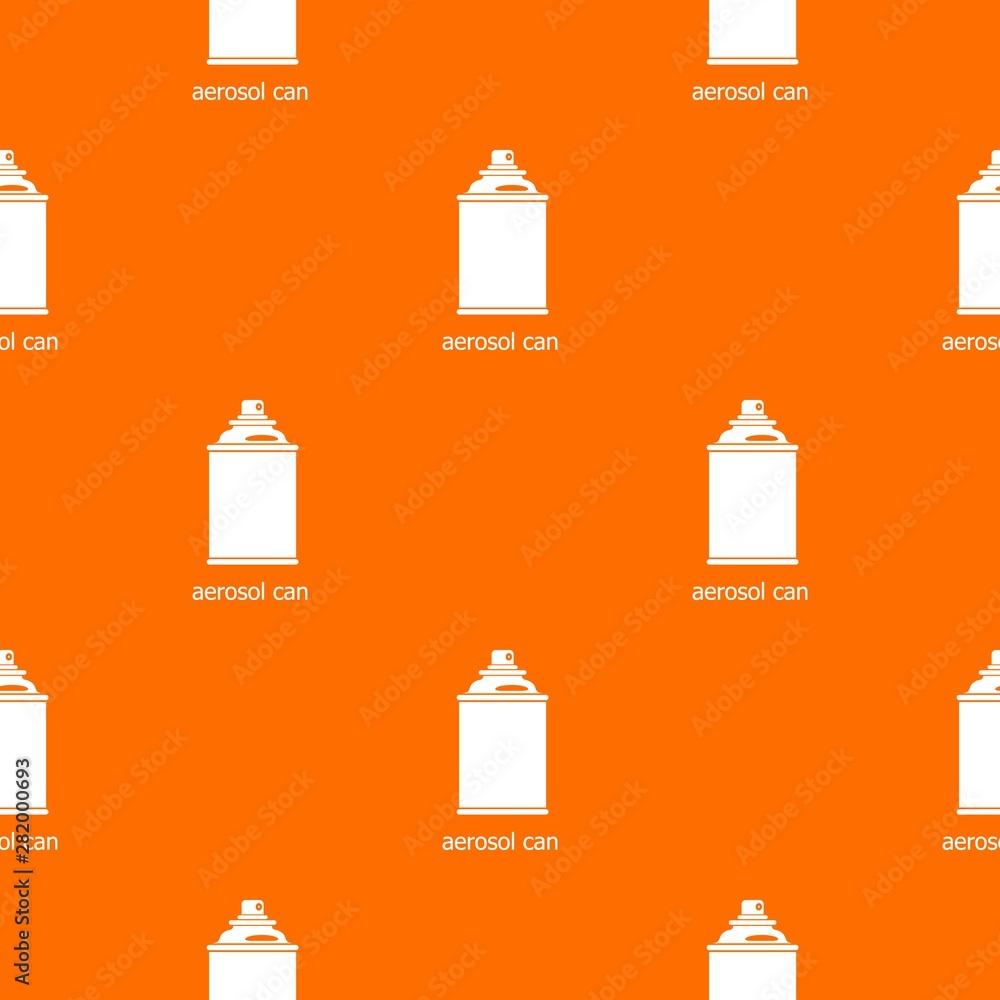 Poster aerosol can pattern vector orange for any web design best