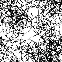 Obraz premium Black white grunge background. Abstract monochrome vector seamless texture