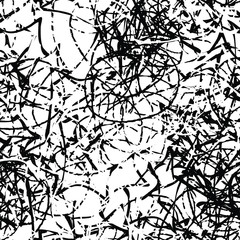 Black white grunge background. Abstract monochrome vector seamless texture
