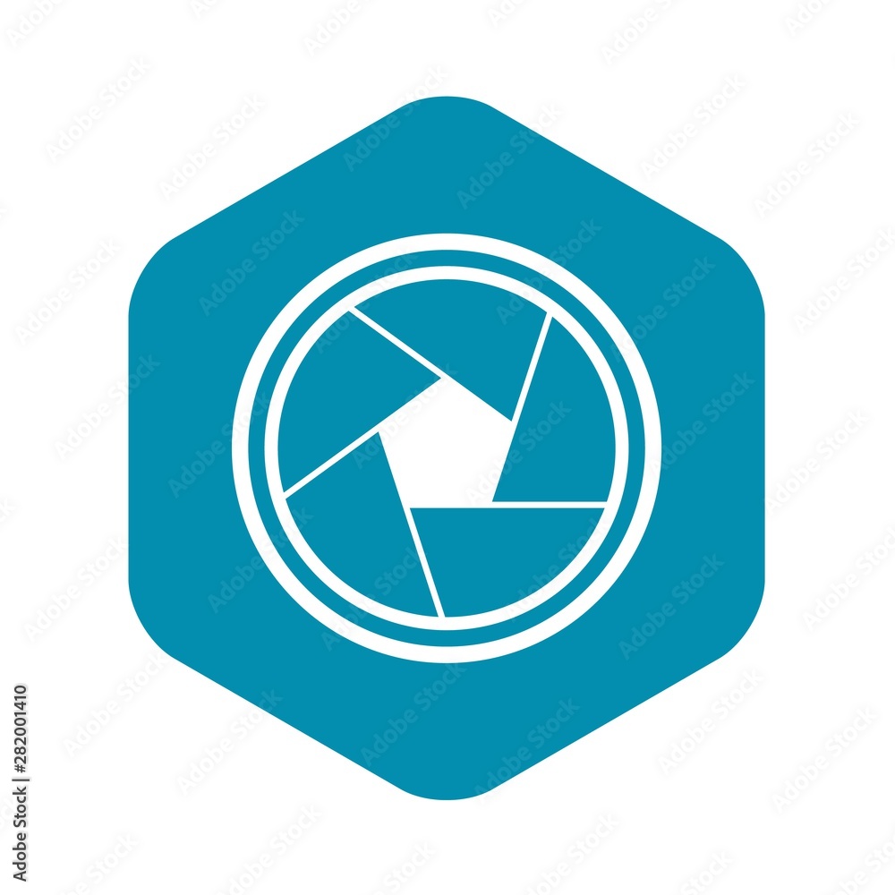 Aufkleber photo objective icon. simple illustration of photo objective vector icon for web