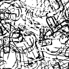 Black white grunge background. Abstract monochrome vector seamless texture