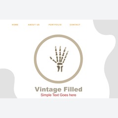 Hand x-ray icon for your project