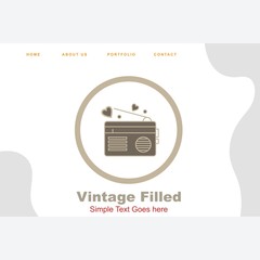 Obraz premium Love Radio icon for your project