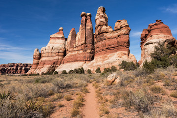 A hiking trail will take visitors to the area to dramatic landscapes in Chesler Park.