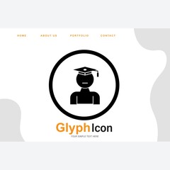 Male Student icon for your project