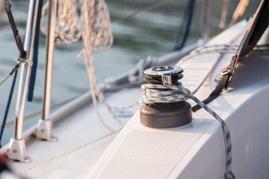 Part of the yacht