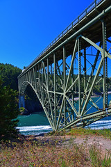 The Deception Pass Bridge near Whidbey Island, Washington