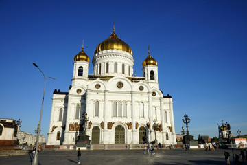 Fototapeta na wymiar Cathedral of Christ the Savior, Cathedral of the Russian Orthodox Church.
