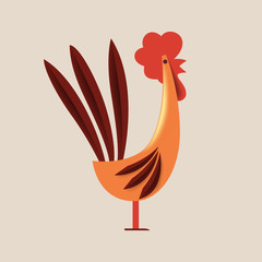 minimal rooster