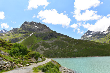 Silvretta-Stausee im Bundesland Vorarlberg