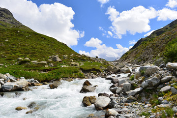 Die rechtsrheinische Ill in Silvretta-Vorarlberg 