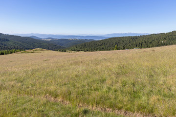 landscape from hiking trail to Belmeken Peak, Rila mountain