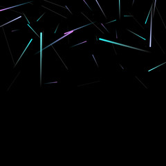 Fast Effect. Motion Neon Light Movement static
