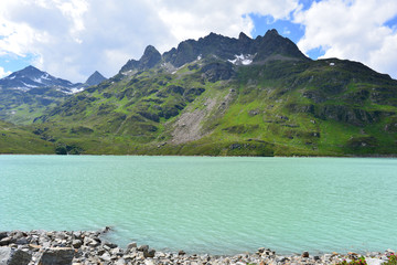 Silvretta-Stausee in Vorarlberg-Österreich