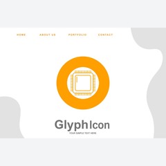 Obraz premium Chip icon for your project