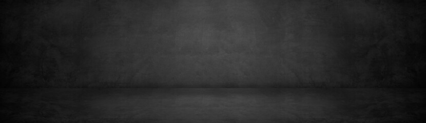 black cement studio and dark showroom background for present products