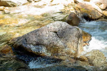 rocks in water