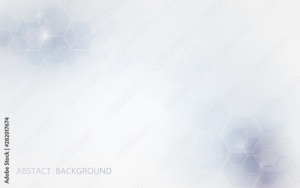 Poster Abstract technology futuristic concept design. Abstract hexagons shape and bright background. Space for your banners presentations, flyers and poster design