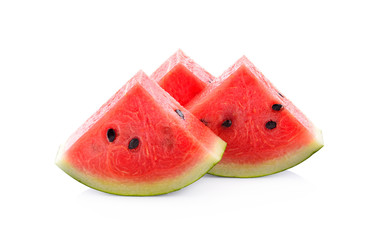 Fresh red watermelon isolated on a white background