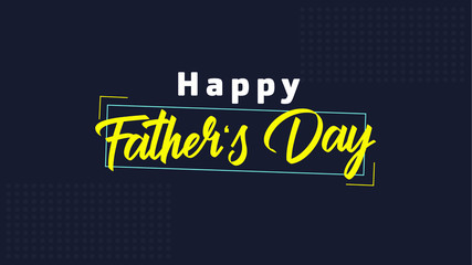 Template For Happy Father's Day Vector