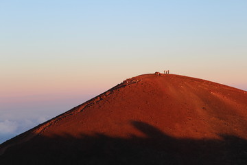 Fototapeta na wymiar sunset in desert mountains