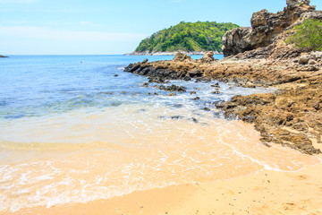 Yanui beach on a sunny day