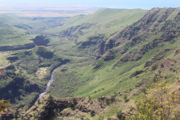 river mountain canyon landscape