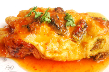 Fried shellfish thailand is a famous appetizer.