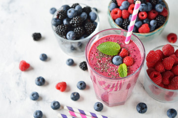 Forest berries smoothie