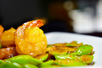  Thai food Stir Fried Shrimp is a very tasty and tasty food.