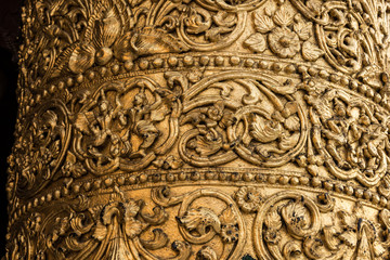 gold textures on buddhist temples
