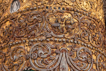 gold textures on buddhist temples