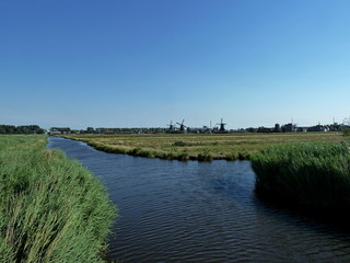 The meadows and windmills of Zaanse Schans