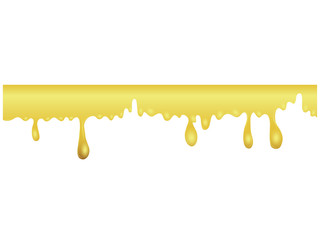 Abstract yellow flowing on white background vector illustration
